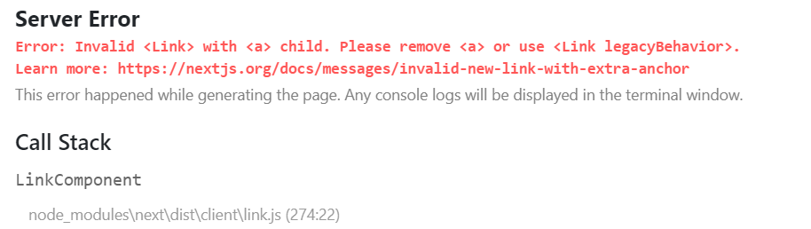 link-error